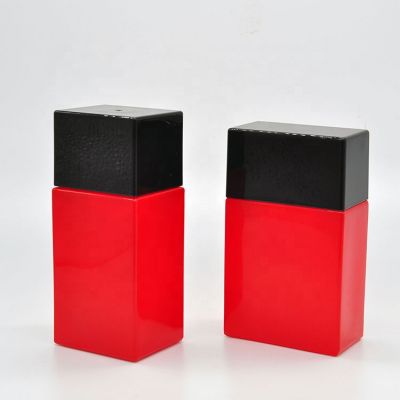 High Fashion Factory Directly Packaging Square Hot Sale Recycled Glass Spray Perfume Bottle With Pump 