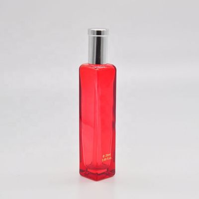 Mini Portable Empty Colored Coated Factory Design Glass Custom Spray Neck Manufacturing Pump Perfume Bottle 