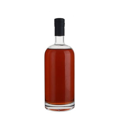 Custom Manufacturer Clear 700 Ml Liquor Empty Glass Wine Bottle With Stopper Lid 