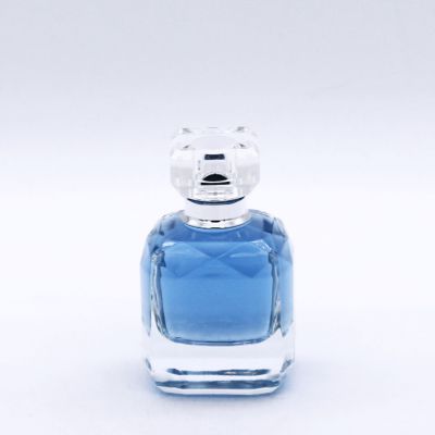 round irregular oblate elliptical empty glass perfume bottles for sale 