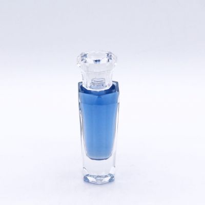 hexagon irregular elegant transparent empty perfume glass bottles for sale 