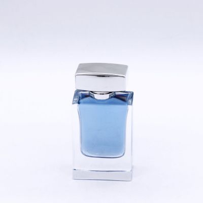 50ml rectangle transparent elegant smooth perfume glass bottles wholesale 