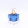 square 100ml round groove exquisite high quality wholesale perfume glass bottle 