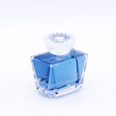 rectangle square exquisite 50ml high quality glass perfume bottles wholesale 