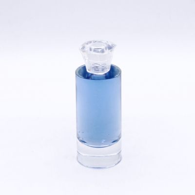 long square cylindrical transparent 50ml elegant glass bottles perfumes 