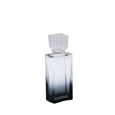 transparent 50ml capacity gradually varied painting empty glass perfume bottles