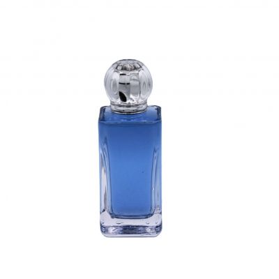 100ml square rectangle transparent elegant high quality glass bottles perfume