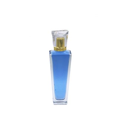 custom wholesale 100ml long conical exquisite empty glass bottles perfume 