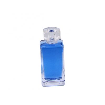 square exquisite 100ml rectangle custom wholesale glass perfume bottles 