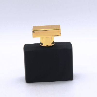 custom exquisite rubber paint spraying high quality glass perfume bottle 