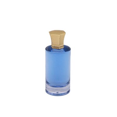 custom high quality elegant transparent long cylindrical perfume bottle 