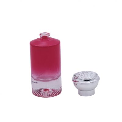 elegant gradually varied color painting custom 50ml perfume glass bottles 