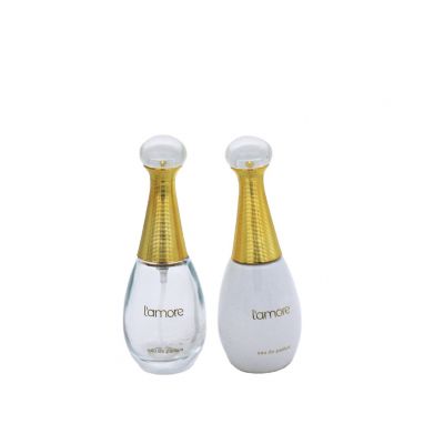 luxury elegant painting transparent small capacity perfume bottle wholesale 