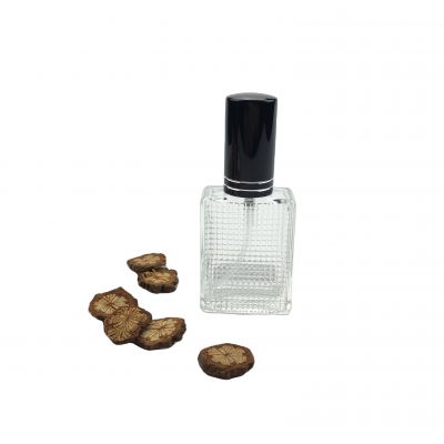 Two different face popular clear glass 30 ml perfume bottle 