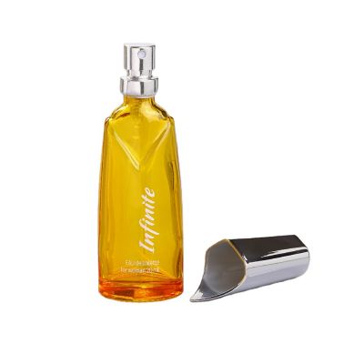 Fancy crimp glass 20ml perfume bottles 