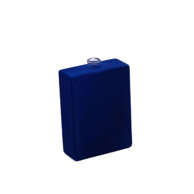 custom luxury velvet empty cosmetic glass square 100ml bottle perfume for sale 