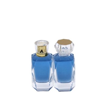 hot selling fancy luxury clear cosmetic container spray 50ml glass bottle perfume 