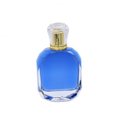 custom design empty high-end clear spray cosmetic parfume glass bottles 100ml 