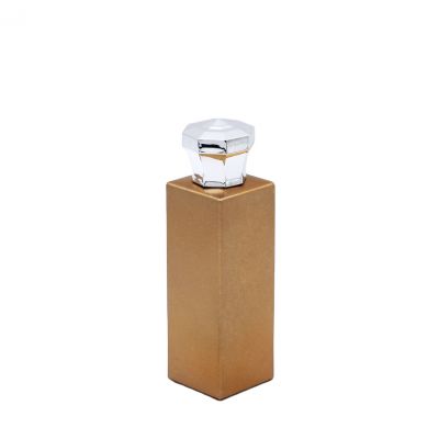 100ml luxury golden vintage cosmetic glass empty perfume bottles for sale 