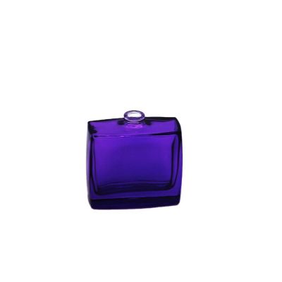 design color painting purple 50ml empty cosmetic glass perfume bottles clear