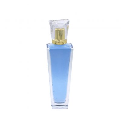 luxury empty 100ml perfume spray clear cosmetic glass bottle for sale 