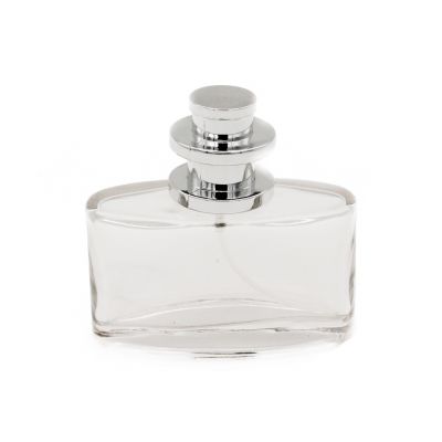 Hot sale design your own clear color perfume glass bottle 50ml 