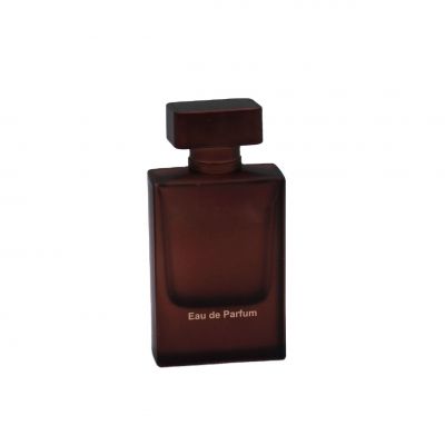 supplier design 50ml brown clear cosmetic packaging glass perfume spray bottle empty 