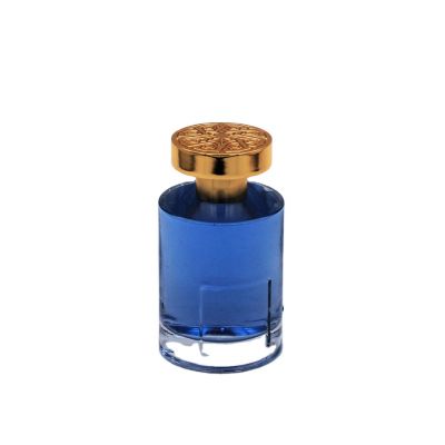 cylinder cosmetic packaging 100ml clear spray glass perfume bottle empty luxury 