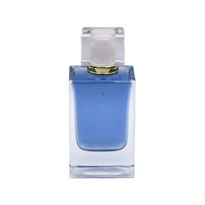 custom made transparent luxury vintage cosmetic packaging perfume glass bottle 50ml 