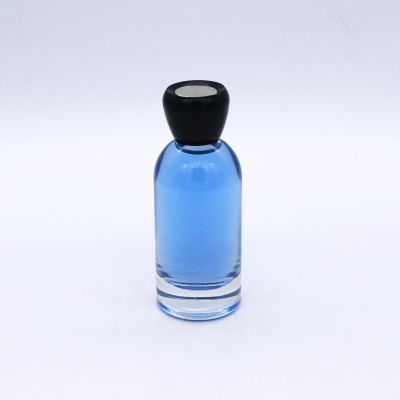 hot selling high quality empty clear cylinder glass perfume bottle 100ml with cap