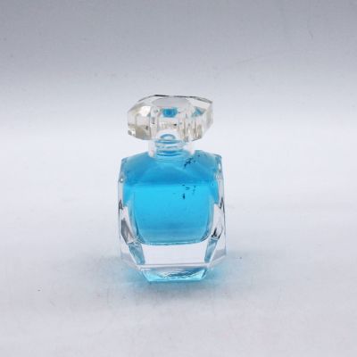 empty clear glass 100ml perfume bottle with clear cap 