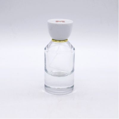 hot selling high quality clear cylinder cosmetic spray packaging perfume glass bottles 50ml 