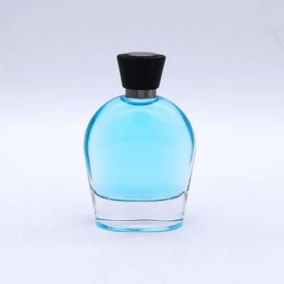 wholesale good quality clear glass cosmetic packaging empty 100ml perfume bottle with cap