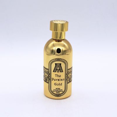 manufacturer uv golden 100ml spray glass cosmetic container new design perfume bottle