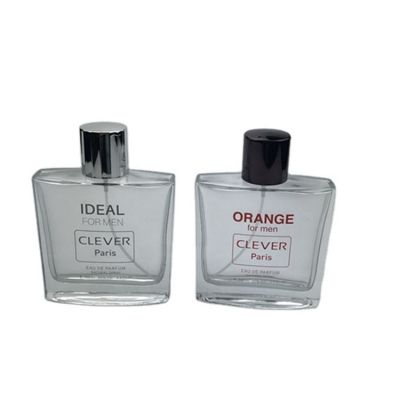 wholesale clear empty custom fancy 100ml perfume glass bottle 
