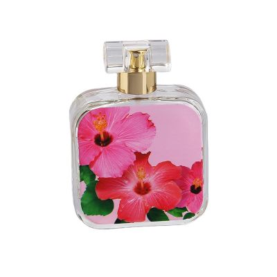 empty spray 100ml crimp neck glass perfume bottle with surlyn cap 