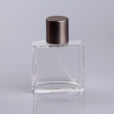 Popular 50ml empty normal square small perfume spray bottles 