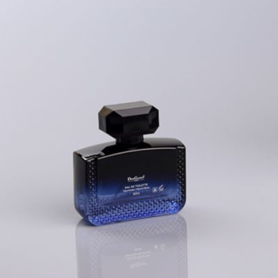 50ml blue black color glass spray bottled perfume for men 