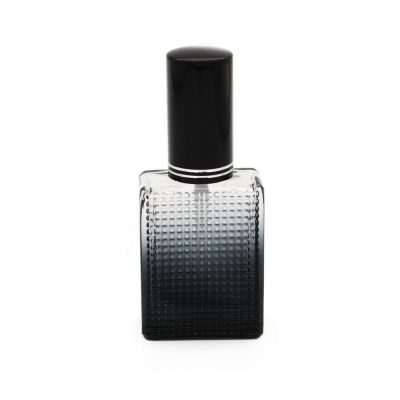 unique design square empty screw neck perfume bottle 30ml 