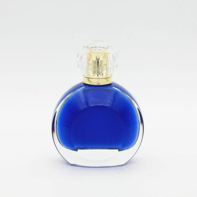 manufacturer high quality clear empty oval round sprayer 100ml glass perfume bottles
