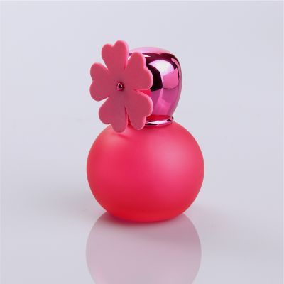 empty small round glass 30ml perfume bottle with cap 