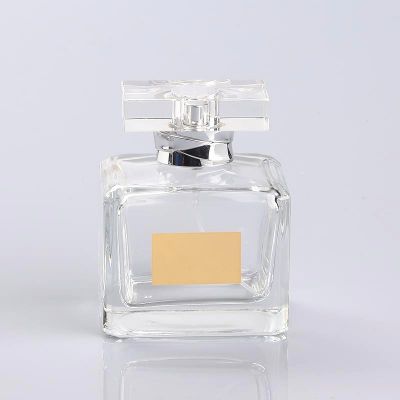 empty manufacture square glass bottle perfume 100ml