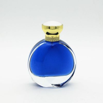 supplier high end empty fancy clear round creative 100ml glass perfume bottle