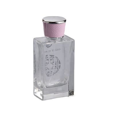 85ml custom crimp spray pump glass print logo empty perfume bottles for sale