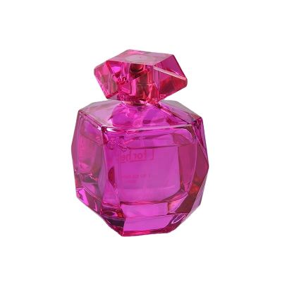 100ml luxury empty UV silver color glass custom logo perfume bottle with atomizer 