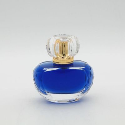 luxury fancy design original creative oval round 50ml glass perfume bottle 