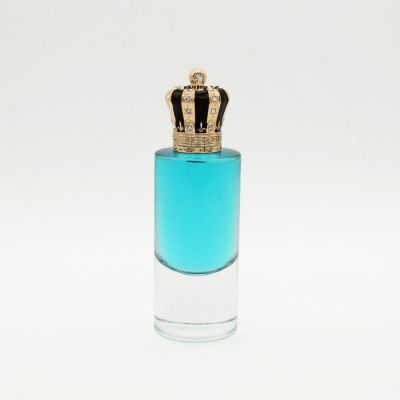 wholesale fancy high quality clear fragrance cylinder 70ml glass empty perfume bottles 