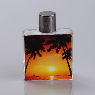 Screen Printing Unique Glass Perfume Bottles 