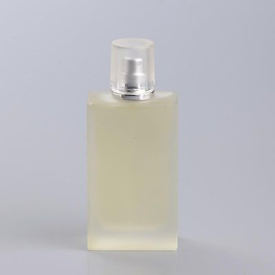 Matte Coating Screen Printing Cologne Glass Perfume Bottle 