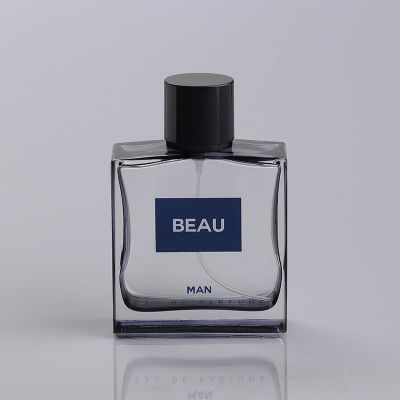 Wholesale Design Printing Logo 100ml Men Cologne Empty Glass Perfume Bottle